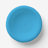 ein blauer Hintergrund mit einer schwarz-weißen Ka Pappteller (Vorderseite)