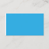 ein blauer Hintergrund mit einer schwarz-weißen Ka Telefonnummerkarte (Vorderseite)