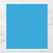 ein blauer Hintergrund mit einer schwarz-weißen Ka Weinetikett (Einzelnes Label)