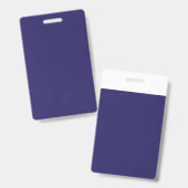 ein blauer Hintergrund mit einer Uhr darauf Ausweis (Vorder- & Rückseite)