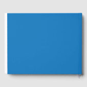 ein blauer Hintergrund mit Gästebuch (Rückseite)