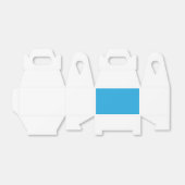 ein blauer Hintergrund mit Geschenkschachtel (Ungefaltet)