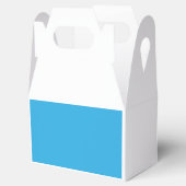 ein blauer Hintergrund mit Geschenkschachtel (Geöffnet)