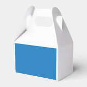 ein blauer Hintergrund mit Geschenkschachtel (Rückseite)