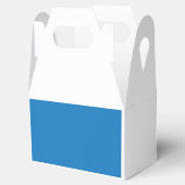 ein blauer Hintergrund mit Geschenkschachtel (Geöffnet)