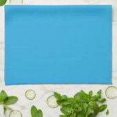 ein blauer Hintergrund mit Geschirrtuch (Gefaltet)
