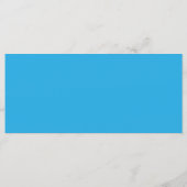 ein blauer Hintergrund mit Menükarte (Rückseite)