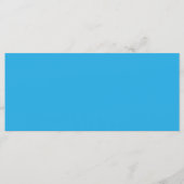 ein blauer Hintergrund mit Menükarte (Vorderseite)