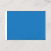 ein blauer Hintergrund mit Platzkarte (Vorderseite)