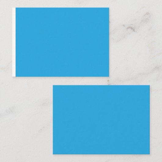 ein blauer Hintergrund mit Platzkarte (Vorne/Hinten)