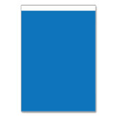 ein blauer Hintergrund mit Tischnummer (Rückseite)