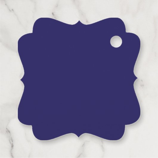 ein blauer Hintergrund mit Uhr Geschenkanhänger (Rückseite)