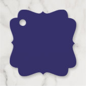 ein blauer Hintergrund mit Uhr Geschenkanhänger (Vorderseite)