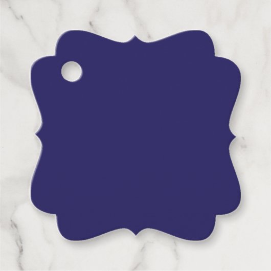 ein blauer Hintergrund mit Uhr Geschenkanhänger (Vorderseite)