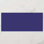 ein blauer Hintergrund mit Uhr Menükarte (Rückseite)