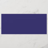 ein blauer Hintergrund mit Uhr Menükarte (Vorderseite)