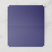 ein blauer Hintergrund mit Uhr Platzkarte (Außenseite Aufgefaltet)