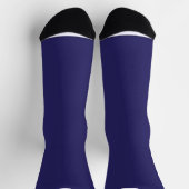 ein blauer Hintergrund mit Uhr Socken (Oben)