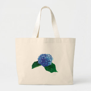 Ein blauer Hydrangea Jumbo Stoffbeutel