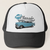 Ein blauer Klassiker Truckerkappe (Vorderseite)