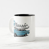 Ein blauer Klassiker Zweifarbige Tasse (Vorderseite Links)