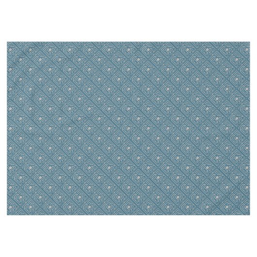 Ein blauer Labyrinth für jede Farbe Tischdecke (Vorderseite (Horizontal))