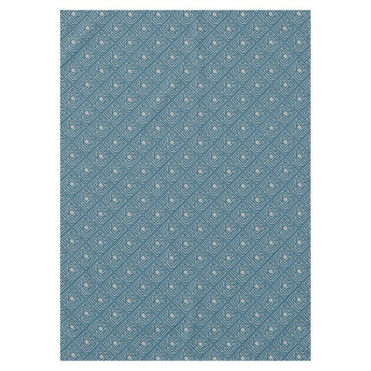 Ein blauer Labyrinth für jede Farbe Tischdecke (Vorderseite)