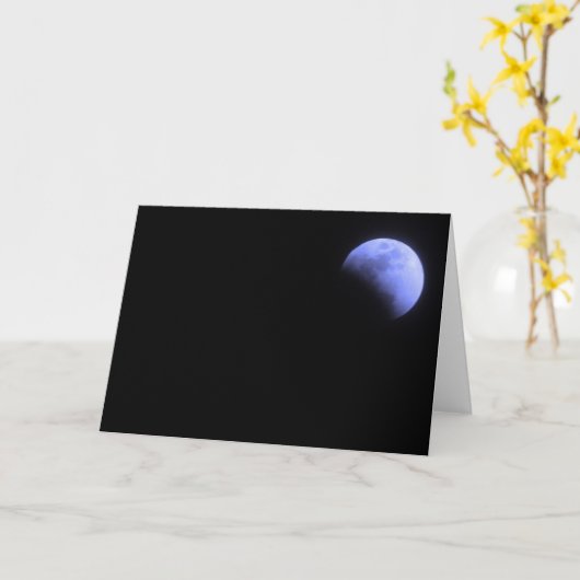 Ein blauer Mond Karte (Gelbe Blume)