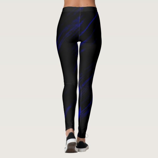 Ein blauer Streifen Leggings (Rückseite)