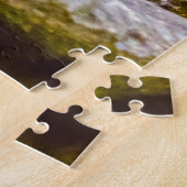 Ein blauer Tit im Birdbath Puzzle (Seite)