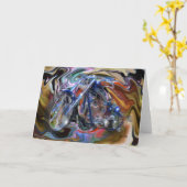 Ein blauer Traum Karte (Gelbe Blume)