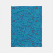 ein blauer und schwarzer Hintergrund mit einem Mus Fleecedecke (Vorderseite)