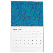 ein blauer und schwarzer Hintergrund mit einem Mus Kalender (Feb 2027)