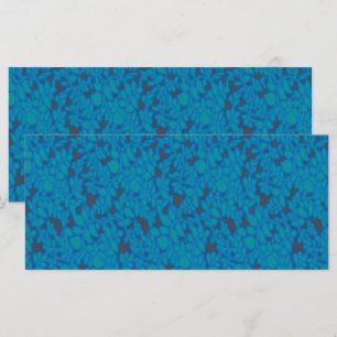 ein blauer und schwarzer Hintergrund mit einem Mus Menükarte