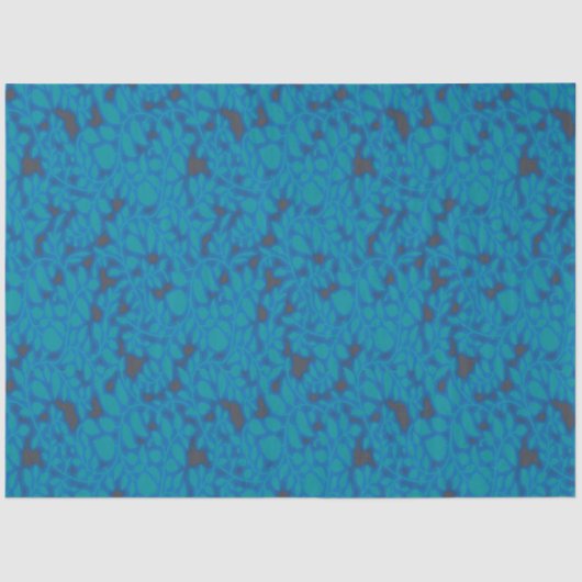 ein blauer und schwarzer Hintergrund mit einem Mus Seidenpapier (Vorderseite)