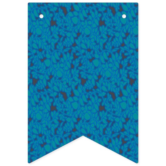 ein blauer und schwarzer Hintergrund mit einem Mus Wimpelkette (Zweite Fahne)