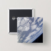 Ein blauer und weißer Teil der Erde Button (Vorne & Hinten)