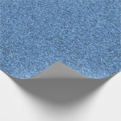 Ein blaues Glitter-Verpackungspapier-Rollo  Geschenkpapier (Ecke)