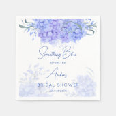 Ein blaues Hydrangea-Brautparty gedruckt Serviette (Vorderseite)