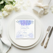 Ein blaues Hydrangea-Brautparty gedruckt Serviette