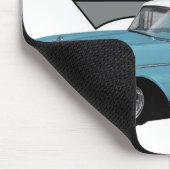 Ein Blaues Klassiker Mousepad (Ecke)