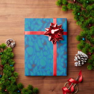 Ein blaues Papier mit einem kreativen Kunstmuster Geschenkpapier