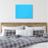 Ein blaues Quadrat, gerahmt von einer weißen Grenz Leinwanddruck (Insitu (Schlafzimmer))