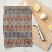 Ein blaues Rost Geschirrtuch (Viertel Falte)