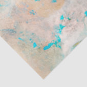 Ein blaues Shabby Chic Ephemera Design Serie 1 Seidenpapier (Ausschnitt)