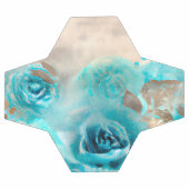 Ein blaues Shabby Chic Ephemera Design Serie 7 Fußball (Flach)