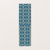 ein blaues und grünes Muster mit weißem Hintergrun Visitenkarten (Außenseite Aufgefaltet)