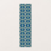 ein blaues und grünes Muster mit weißem Hintergrun Visitenkarten (Innenseite Aufgefaltet)