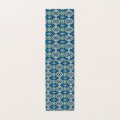 ein blaues und grünes Muster mit weißem Hintergrun Visitenkarten (Außenseite Aufgefaltet)