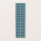 ein blaues und grünes Muster mit weißem Hintergrun Visitenkarten (Innenseite Aufgefaltet)